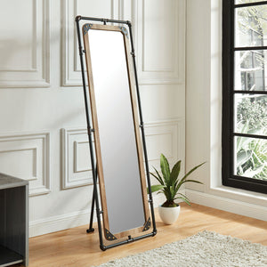 Erisend Sand Black Metal Hall Way Mirror