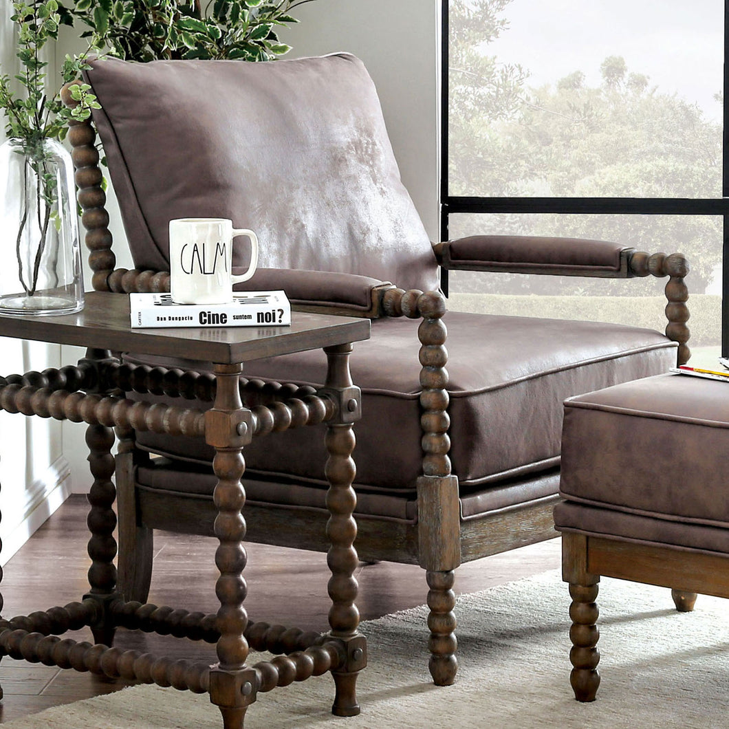 Tarragona Dark Brown Accent Chair