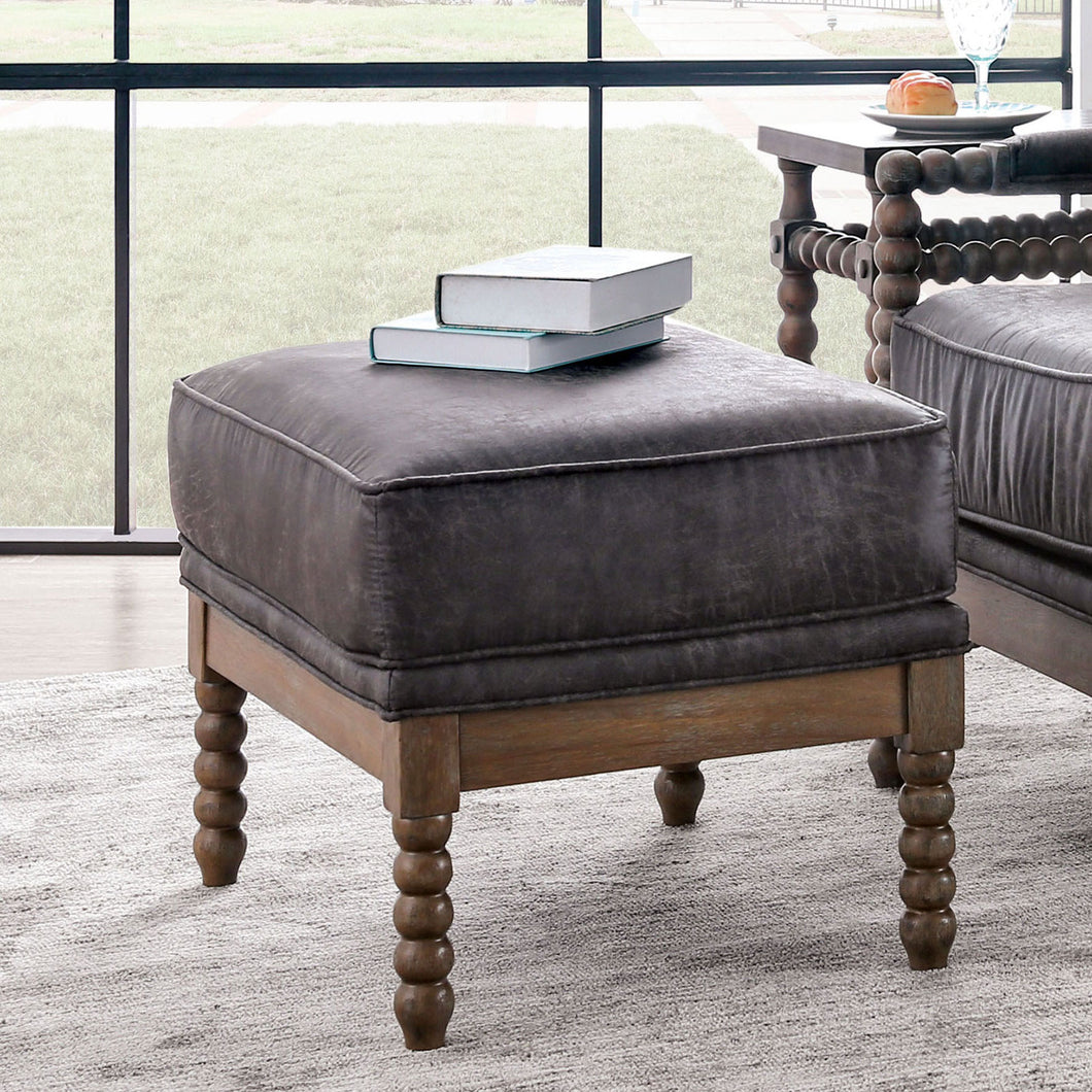 Tarragona Warm Gray Ottoman