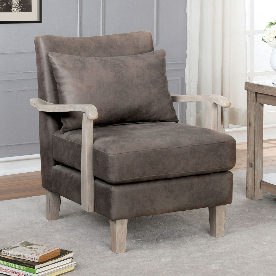 Adrienne Dark Brown Accent Chair