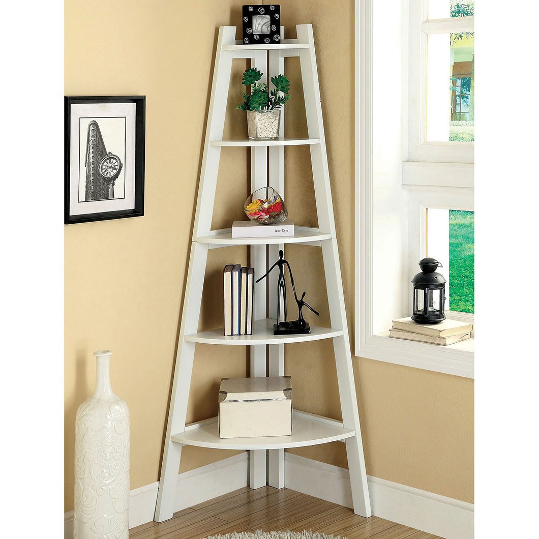 Lyss White Ladder Shelf