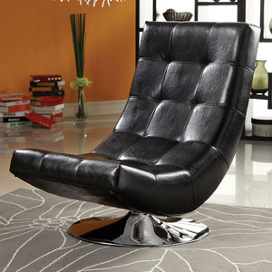 Trinidad Black Swivel Accent Chair