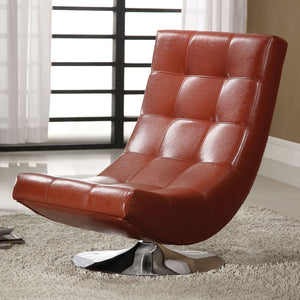 Trinidad Mahogany Swivel Accent Chair