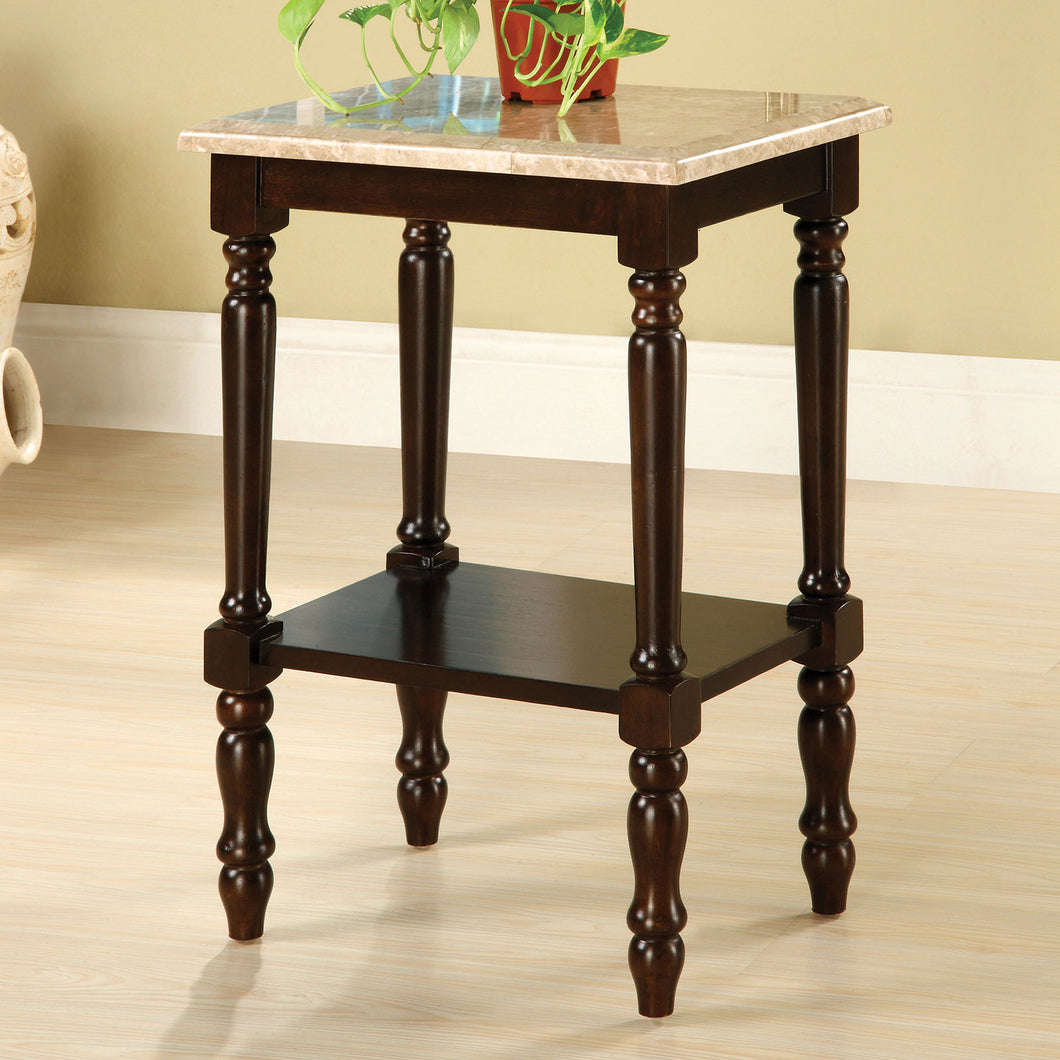 Santa Clarita Dark Cherry/Ivory Rectangle Stand