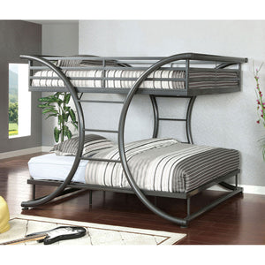 Lexis Gun Metal Full/Full Bunk Bed