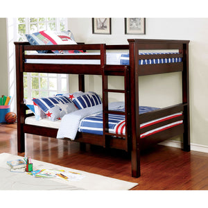 MARCIE Dark Walnut Full/Full Bunk Bed