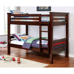 MARCIE Dark Walnut Twin/Twin Bunk Bed