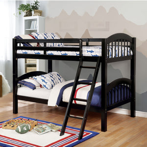 Coney Island Black Twin/Twin Bunk Bed