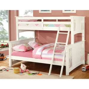 SPRING CREEK White Twin/Full Bunk Bed