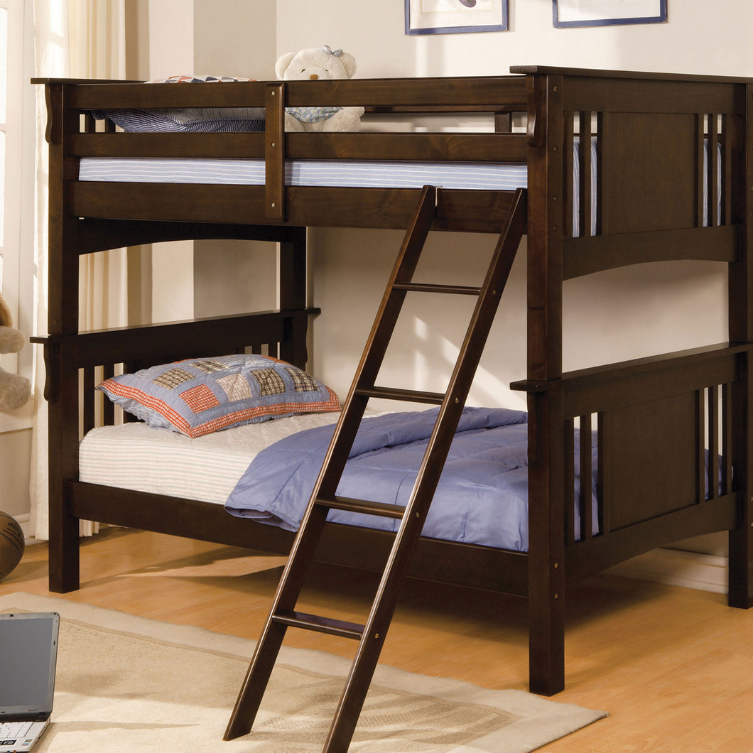 Spring Creek Dark Walnut Twin/Twin Bunk Bed