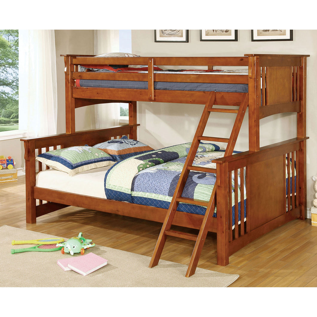 SPRING CREEK Oak Twin XL/Queen Bunk Bed