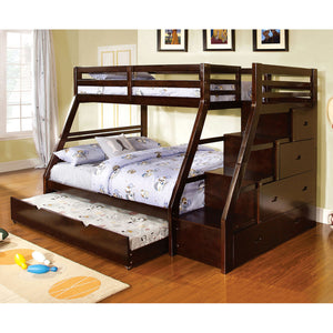 Ellington Dark Walnut Twin/Full Bunk Bed