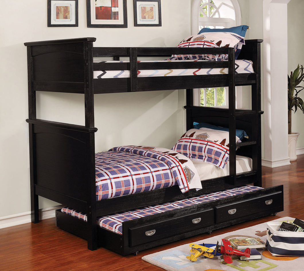 Marci Black Twin/Twin Bunk Bed