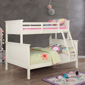 Marci White Twin/ Full Bunk Bed