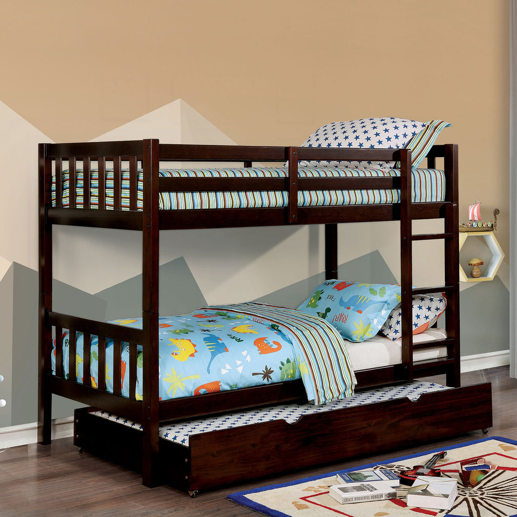 Emilie Dark Walnut Twin/Twin Bunk Bed