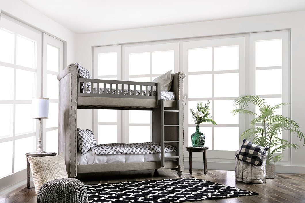 Sascha Gray Twin/Twin Bunk Bed