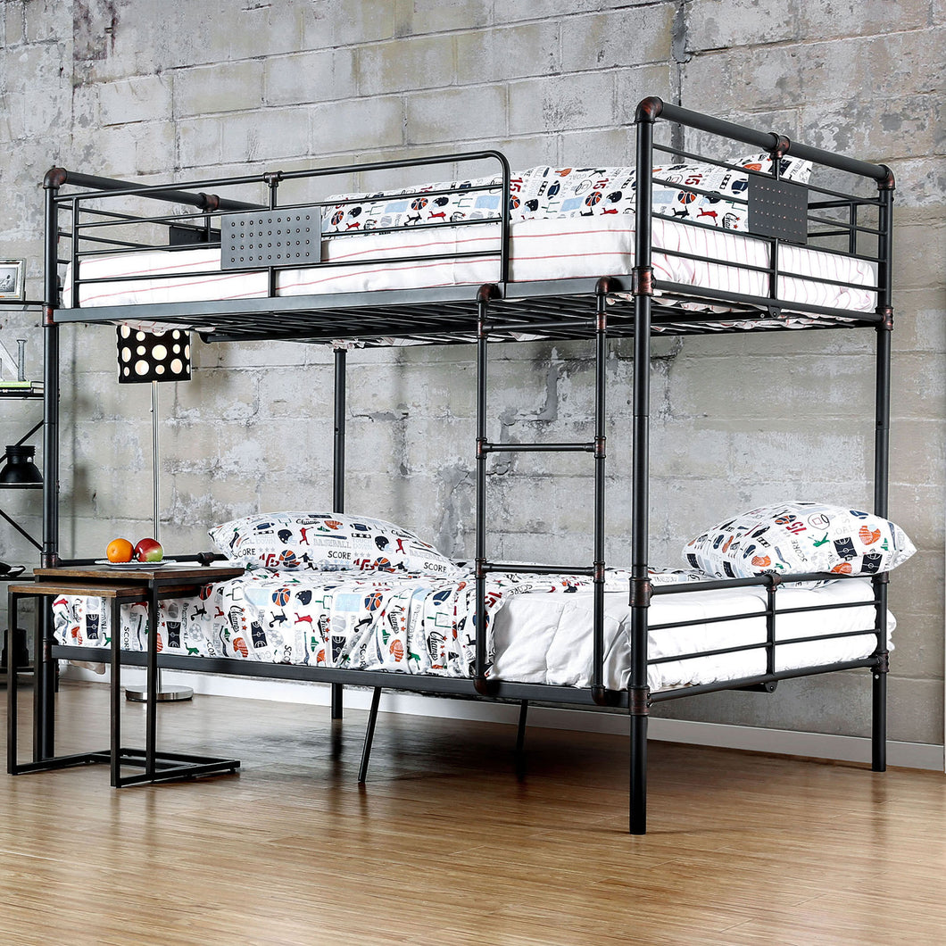 Olga I Antique Black Full/Full Bunk Bed