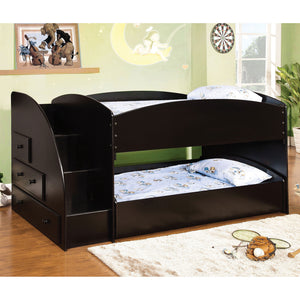 Merritt Black Twin/Twin Bunk Bed