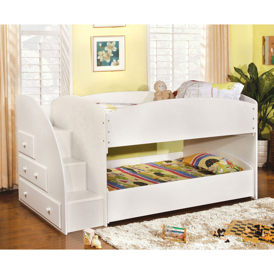 Merritt White Twin/Twin Bunk Bed