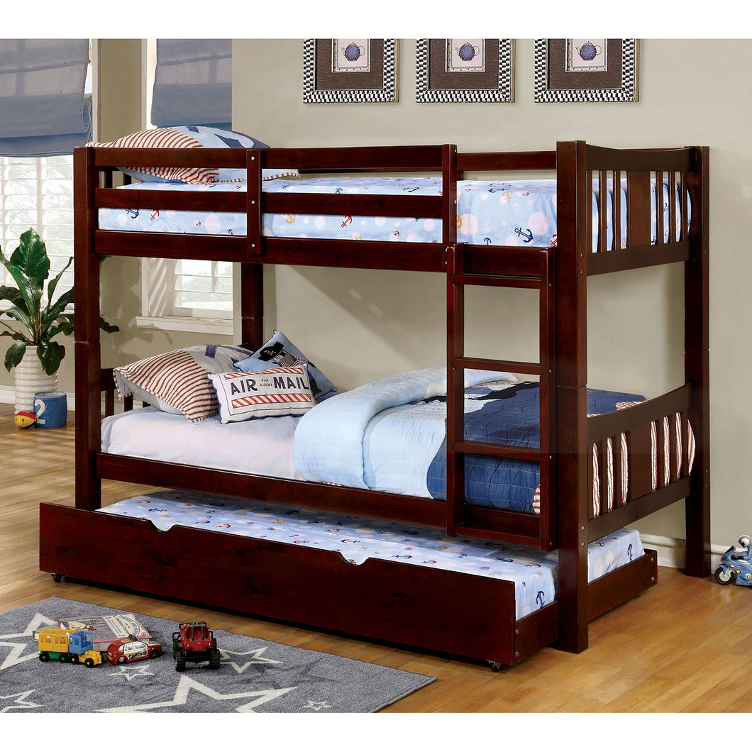 CAMERON Dark Walnut Twin/Twin Bunk Bed