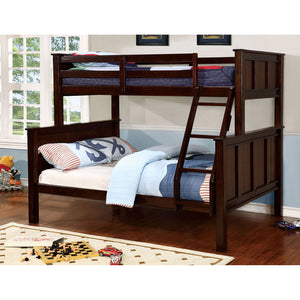 GRACIE Dark Walnut Twin/Full Bunk Bed