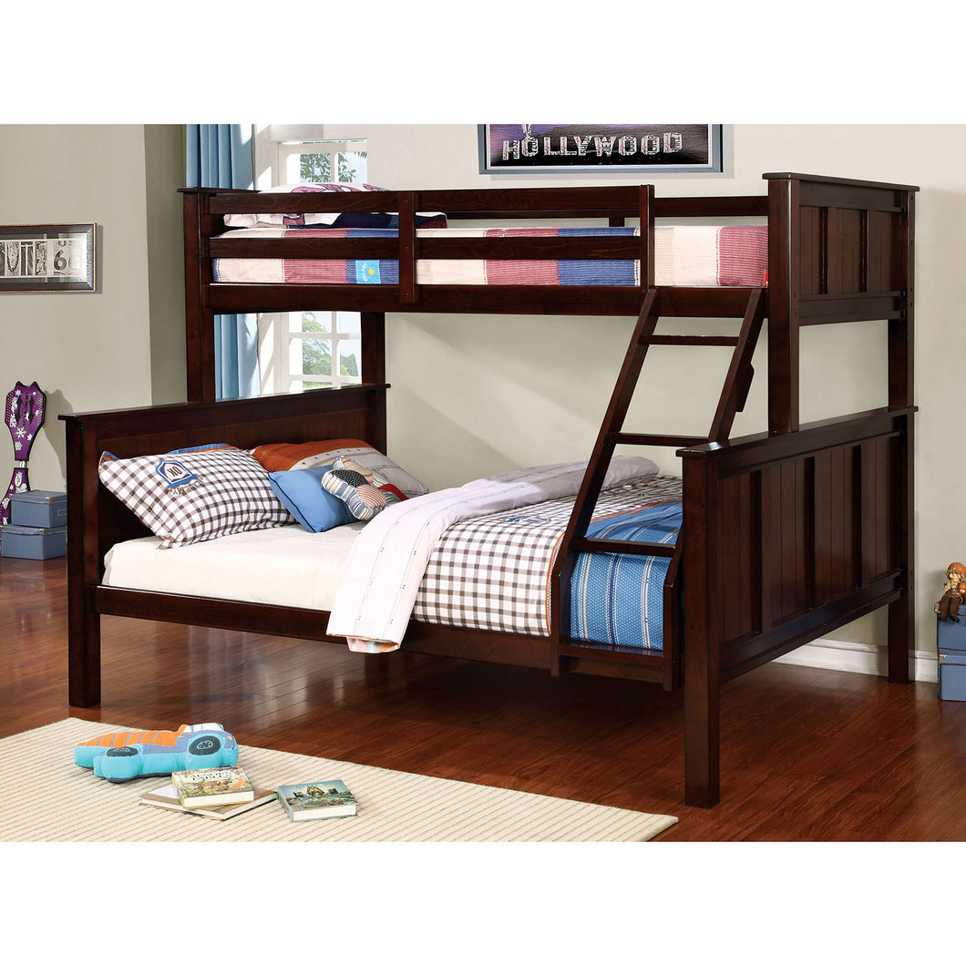 GRACIE Dark Walnut Twin/Queen Bunk Bed