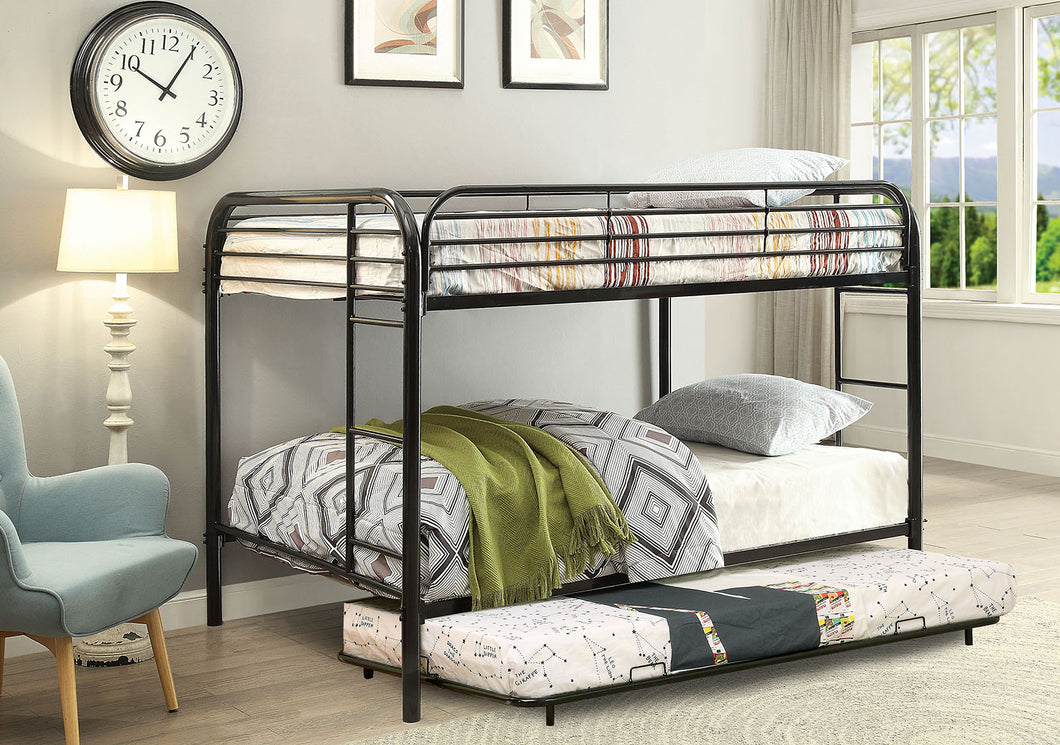 Opal Black Full/Full Bunk Bed