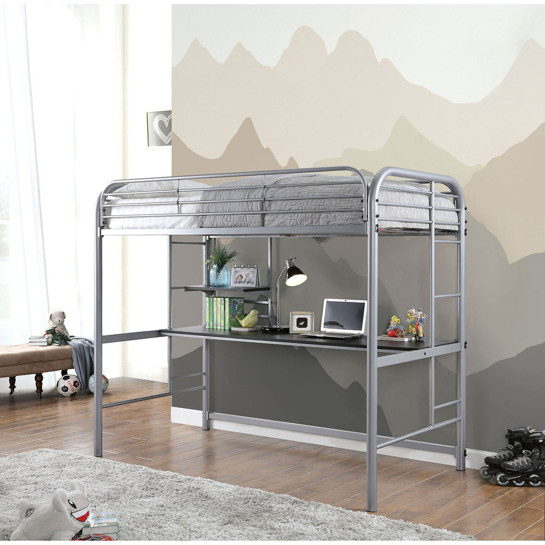 Opal Iii Silver Twin Loft Bed image