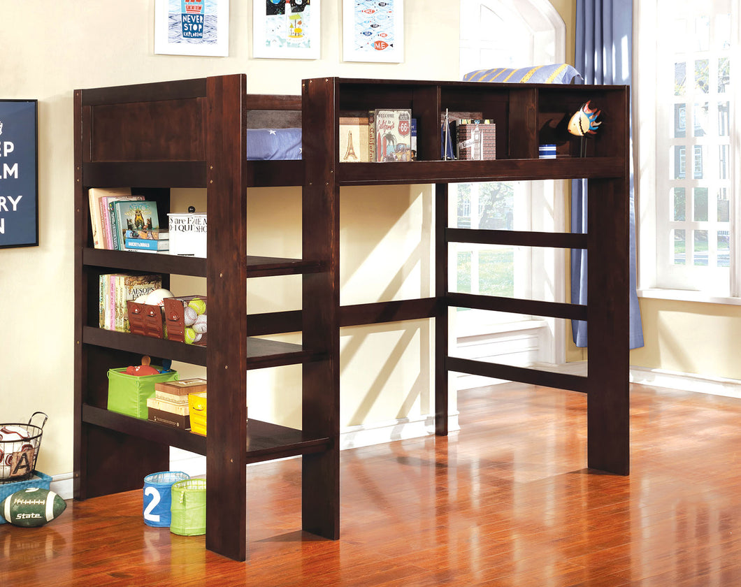 Annemarie Dark Walnut Twin Loft Bed