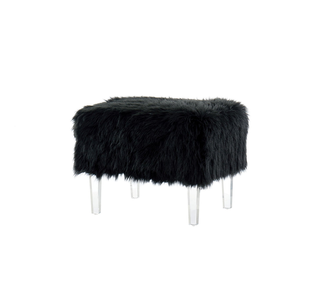 Zali Black Ottoman