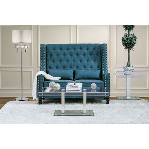 Alicante Dark Teal Love Seat Bench