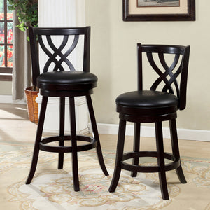 WENDEL Espresso 29" Swivel Bar Stool