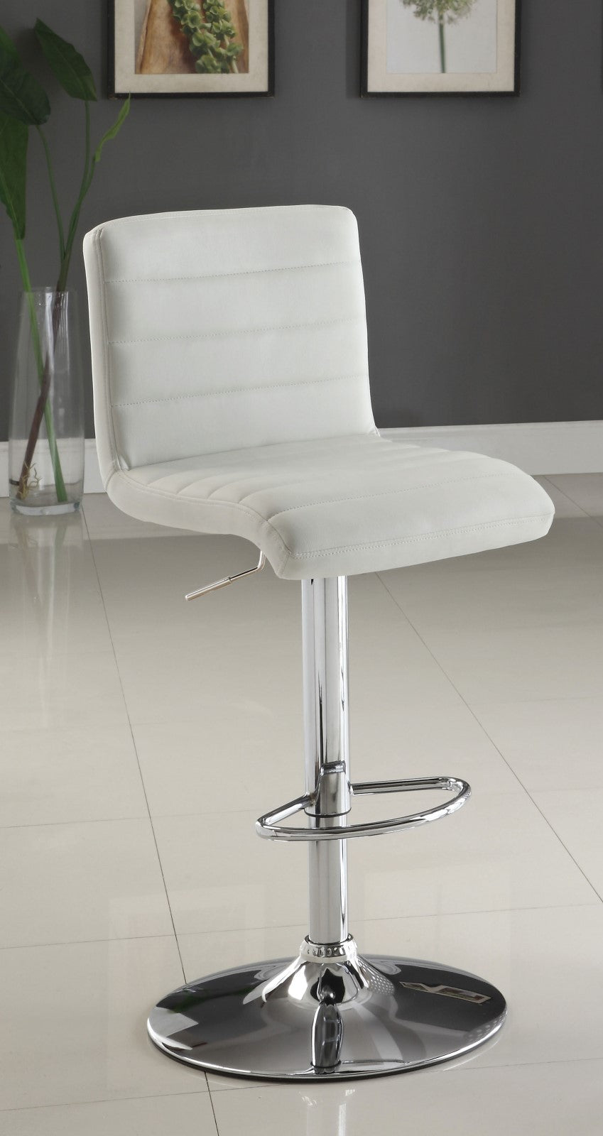 Passore White Bar Stool