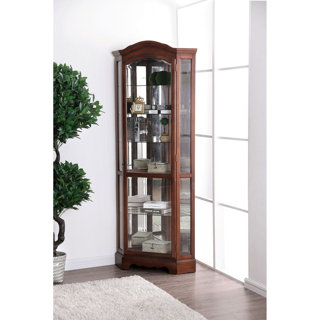 Julissa Oak Corner Cabinet