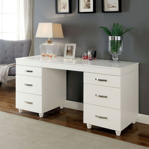 Verviers White Vanity Desk