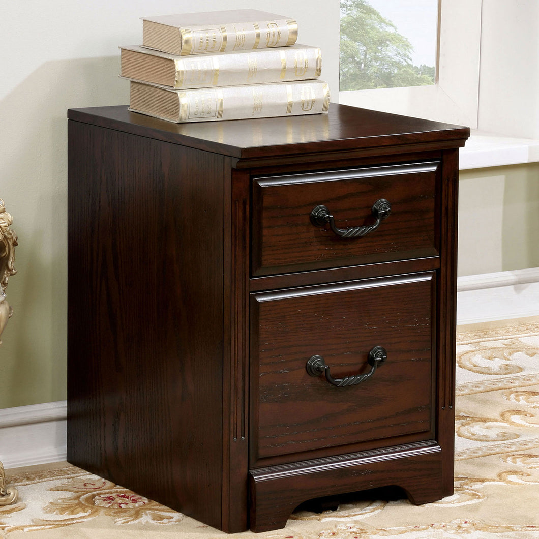 TAMI Dark Walnut Cabinet w/ Casters