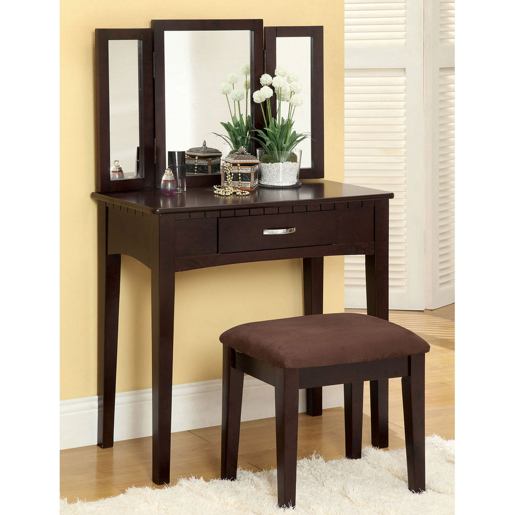 Potterville Espresso Vanity Table