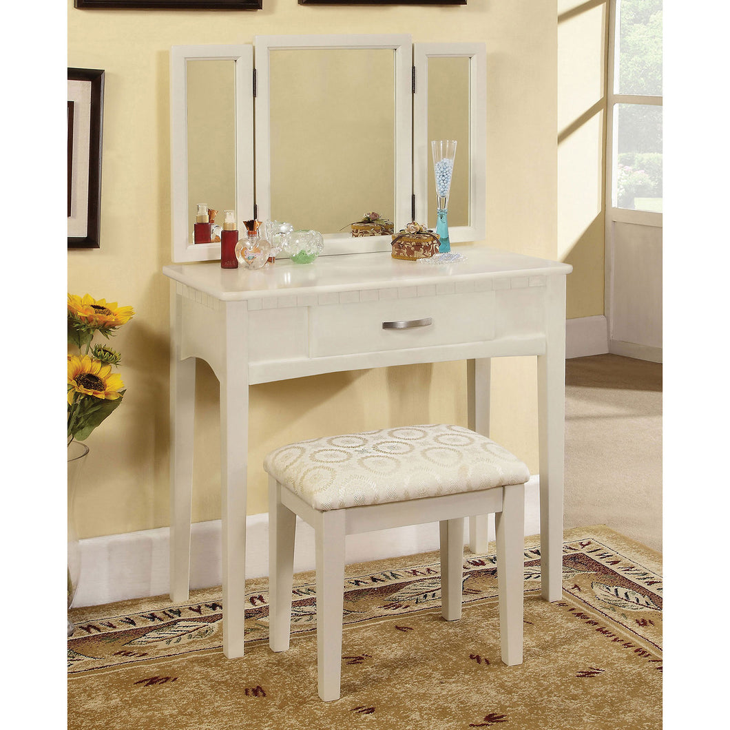 Potterville White Vanity Table