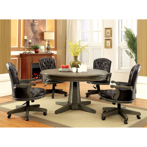 YELENA Gray, Black 5 Pc. Dining Table Set