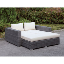 Load image into Gallery viewer, Somani Light Gray Wicker/Ivory Cushion Daybed image
