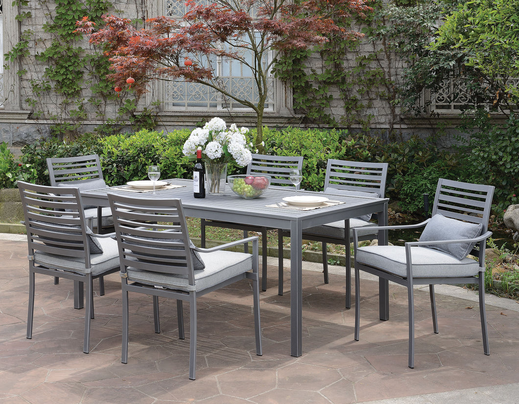 Colome Gray/Gray 7 Pc. Patio Dining Table