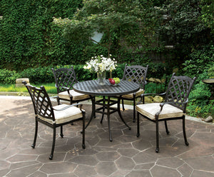 CHIARA II  5 Pc. Patio Dining Set, Fabric Cushion