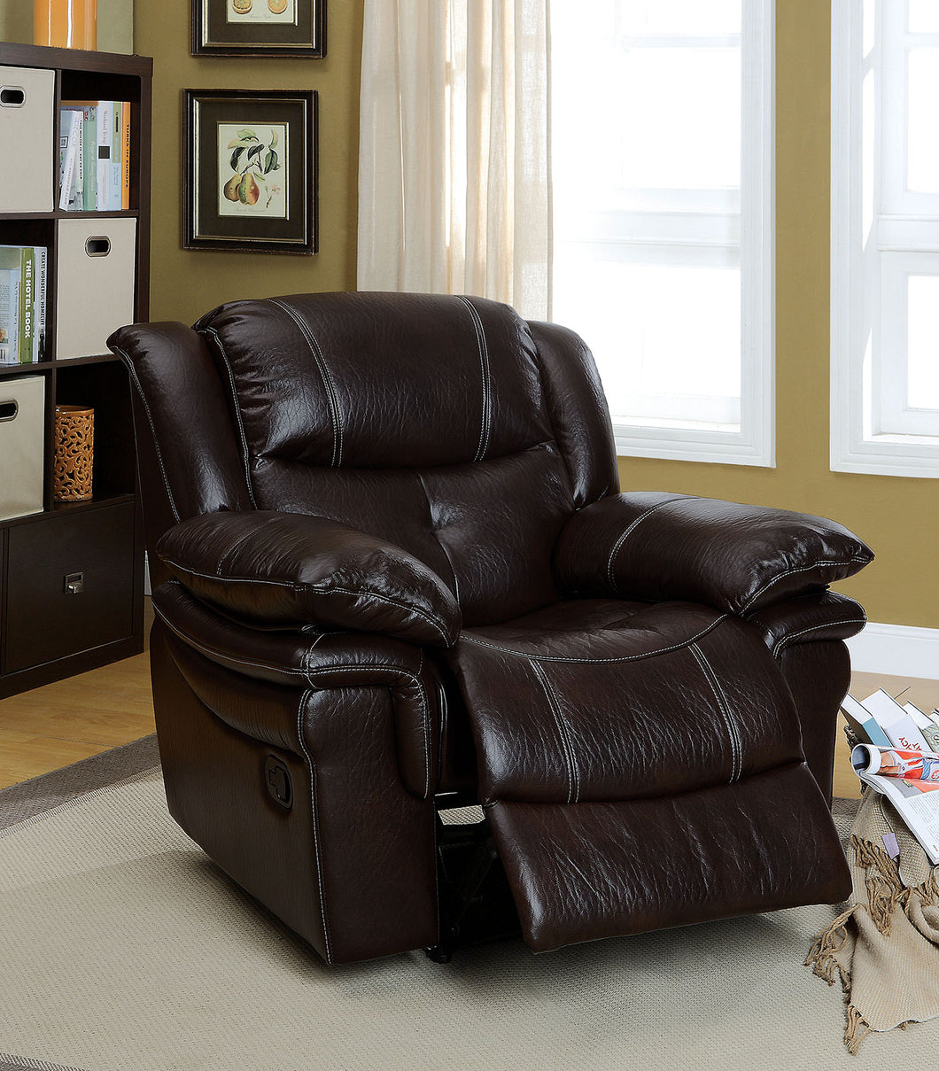 Cordova Dark Brown Recliner