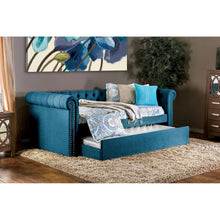 Load image into Gallery viewer, LEANNA Dark Teal Daybed w/ Trundle, Teal image
