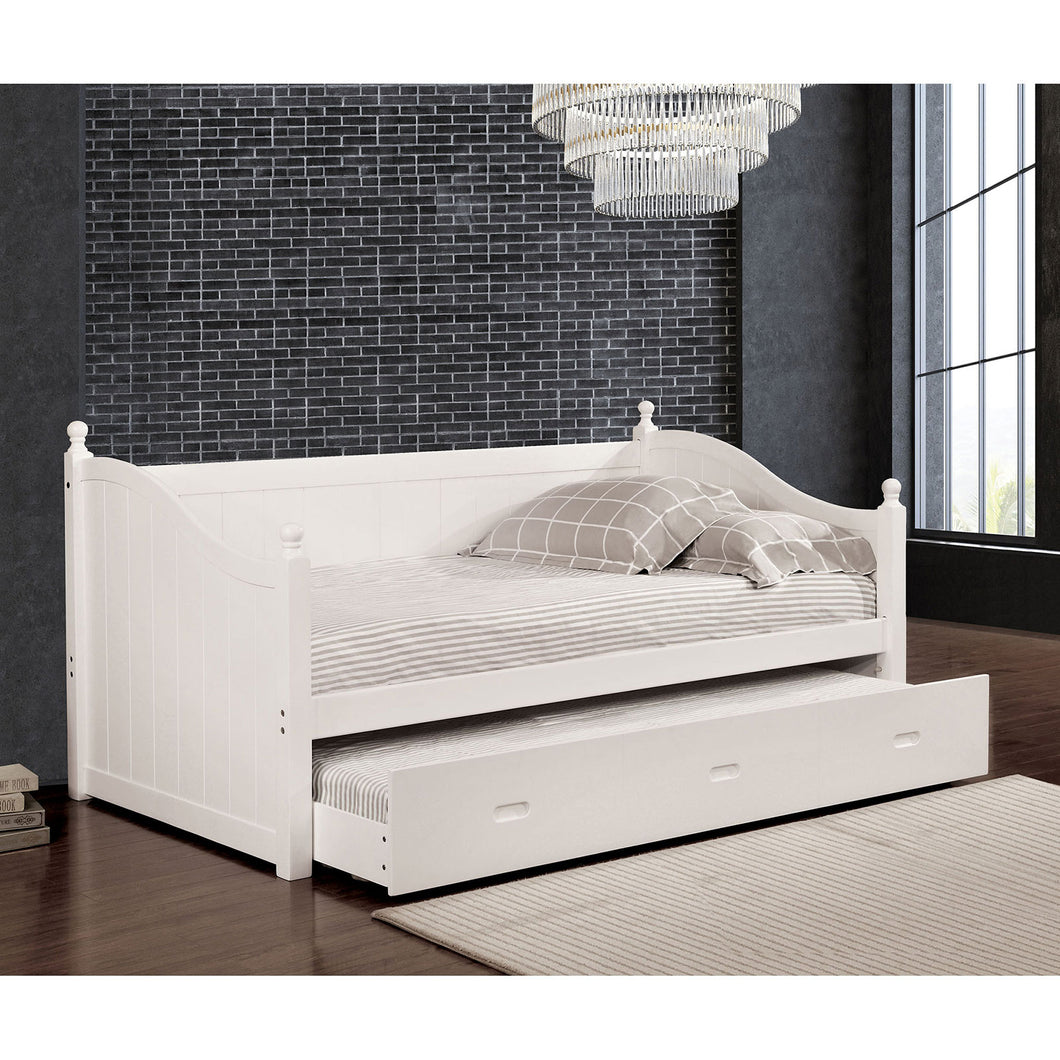 WALCOTT White Daybed w/ Twin Trundle, White