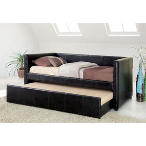 Cadiz Black Daybed w/ Trundle, Black