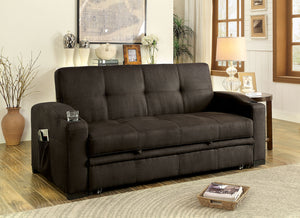 MAVIS Dark Brown Futon Sofa