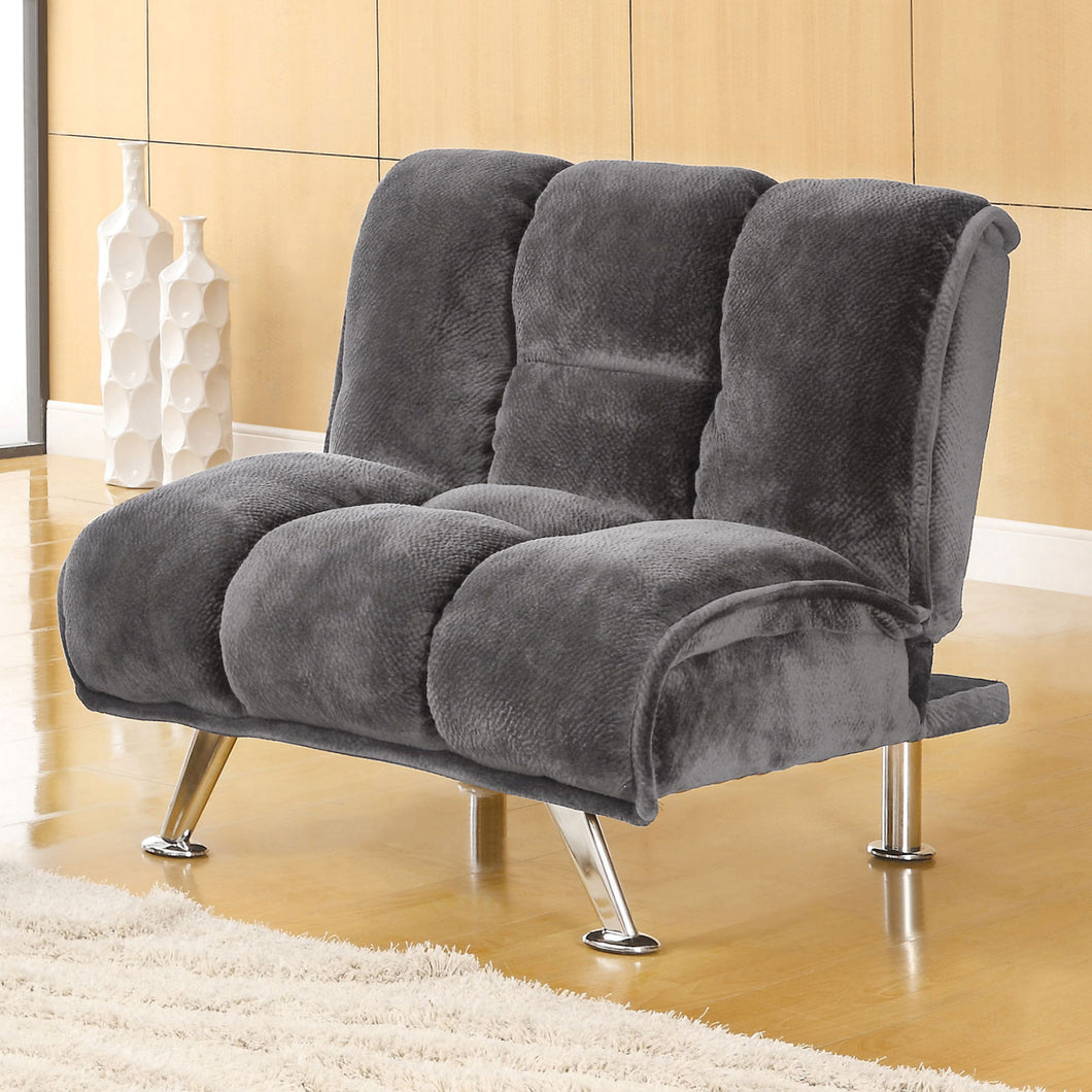 Marbelle Gray/Chrome Chair, Gray