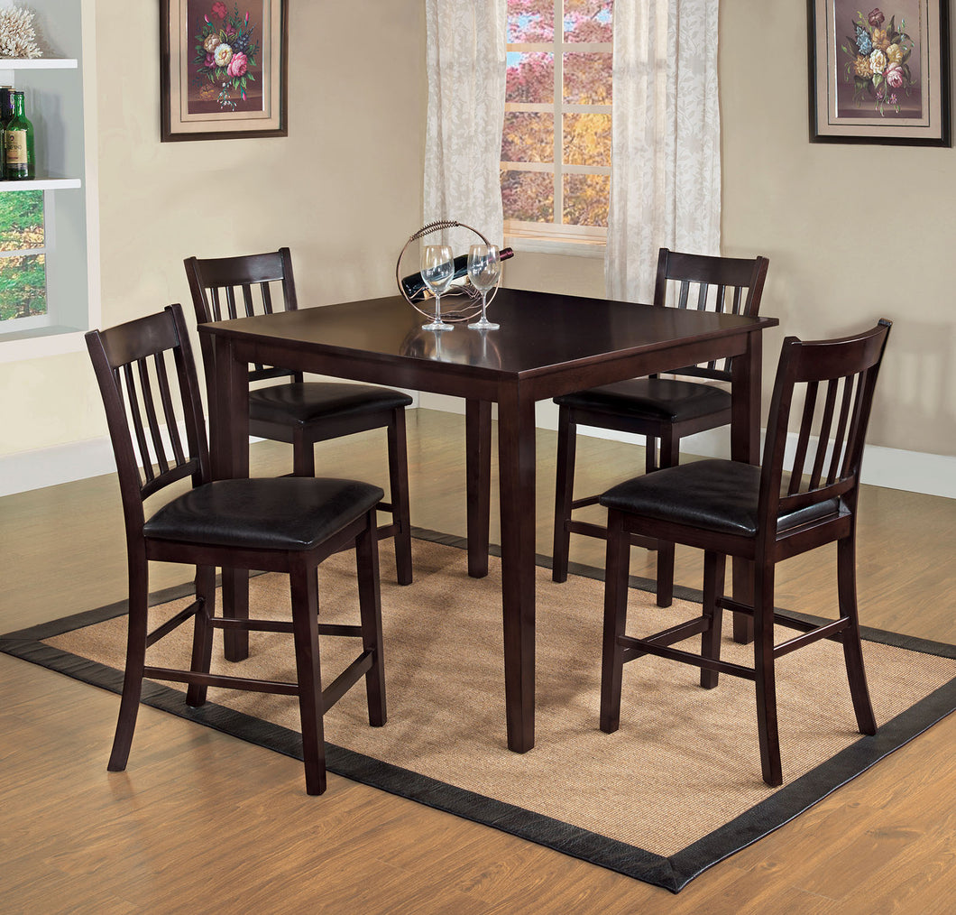 Northvale II Espresso 5 Pc. Counter Ht. Table Set