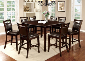 WOODSIDE II Dark Cherry 7 Pc. Counter Ht. Table Set